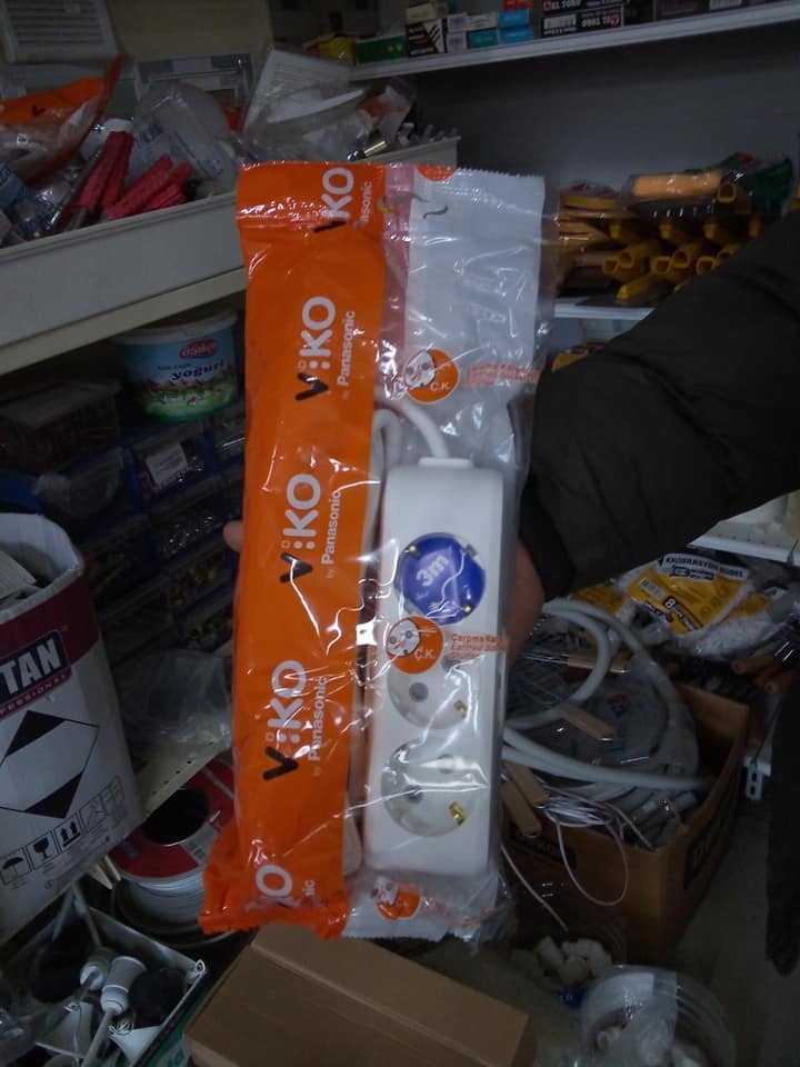 Üçlü Priz 3 Metre