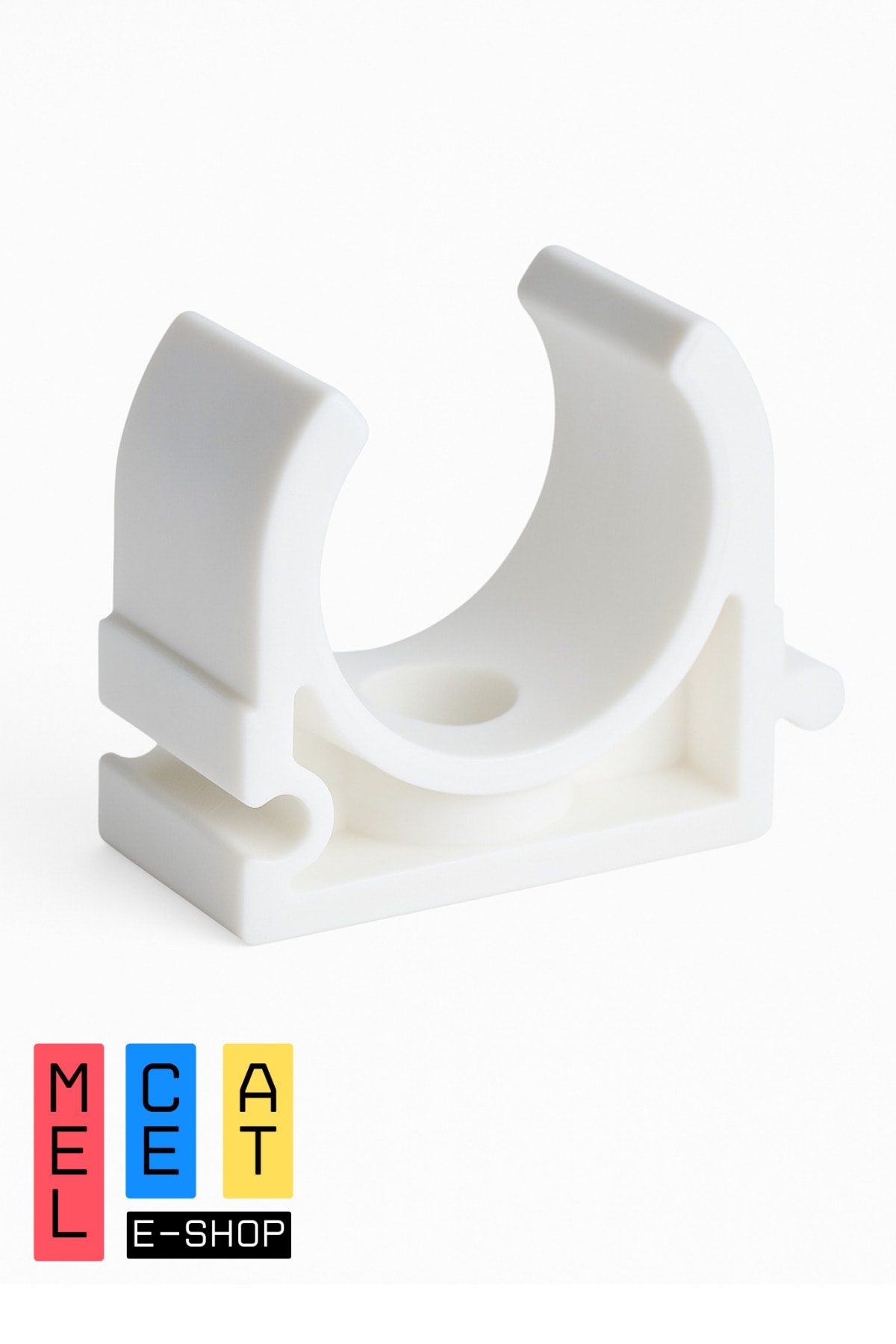 25’lik Tekli Boru Kelepçesi – PPRC Su Tesisat Sabitleme Aparatı (Vida Delikli, Duvar Tipi)