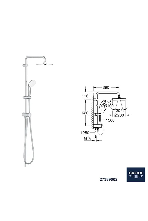 Bauedge Termostatik Banyo Bataryası Seti 24