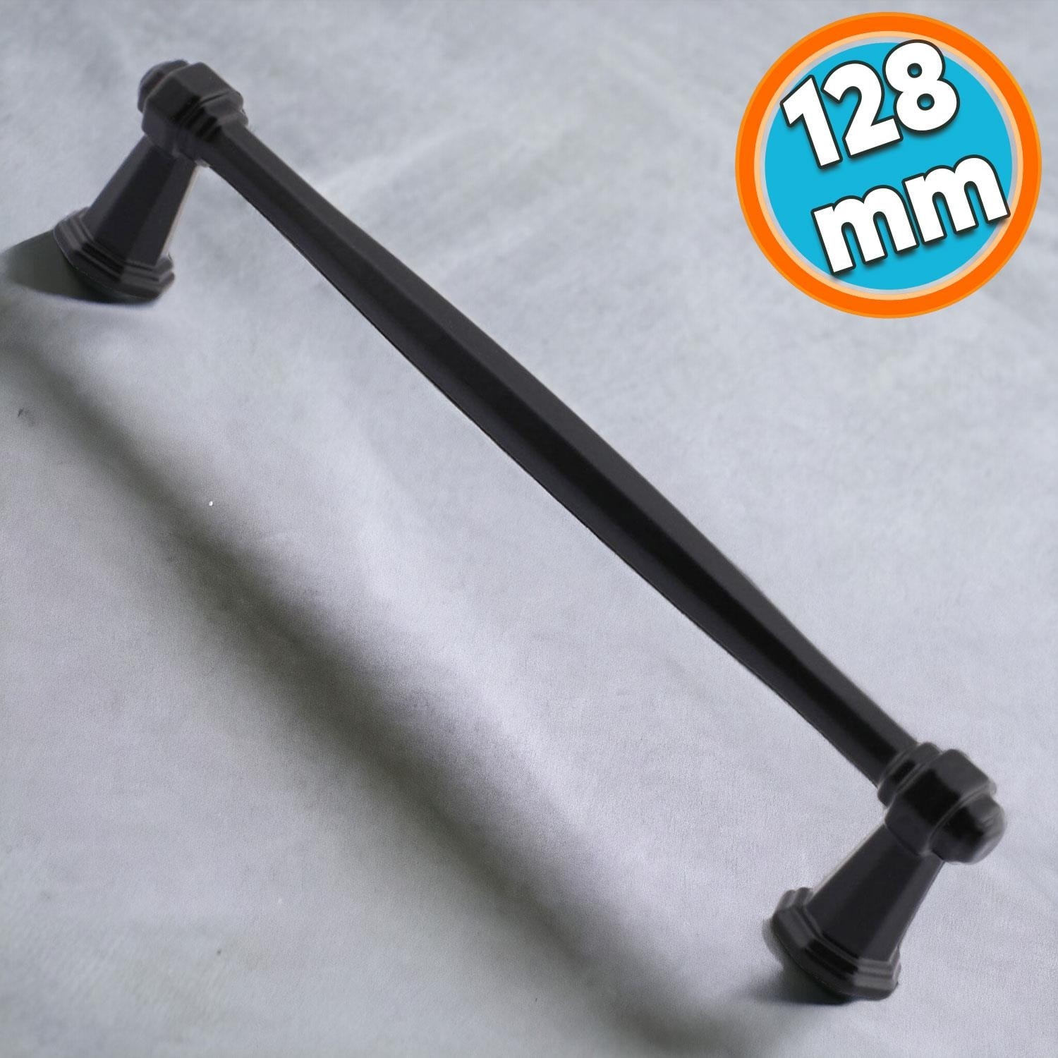 Mobilya Mutfak Dolabı Çekmece Dolap Kapak Kulbu Kulpu Metal 128 mm Siyah Kulp