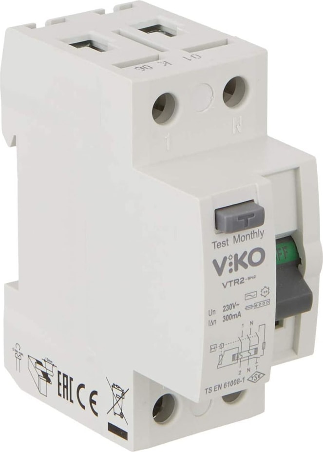 VTR2-40300 Yangın Koruma Rölesi 1X40A 300MA