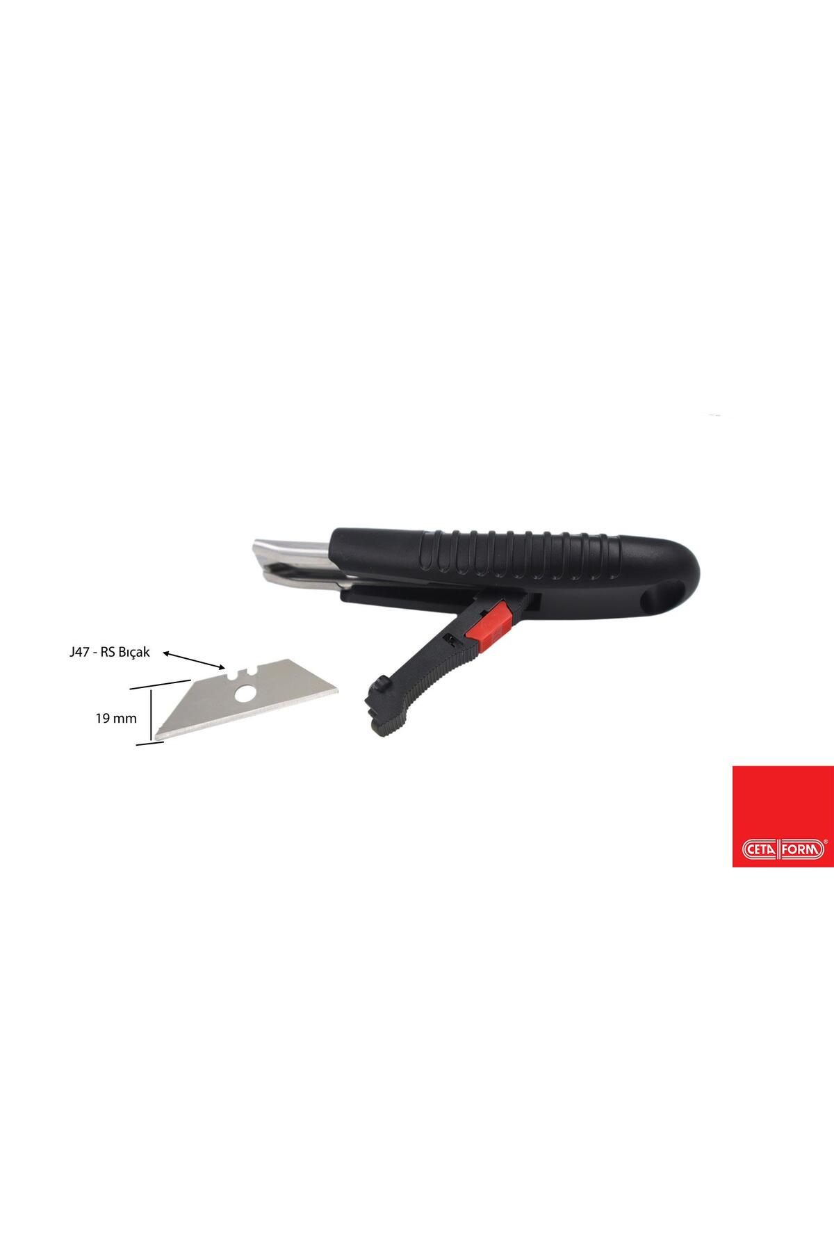 J47c-s Emniyetli Maket Bıçağı (OTOMATİK GERİ ÇEKME)