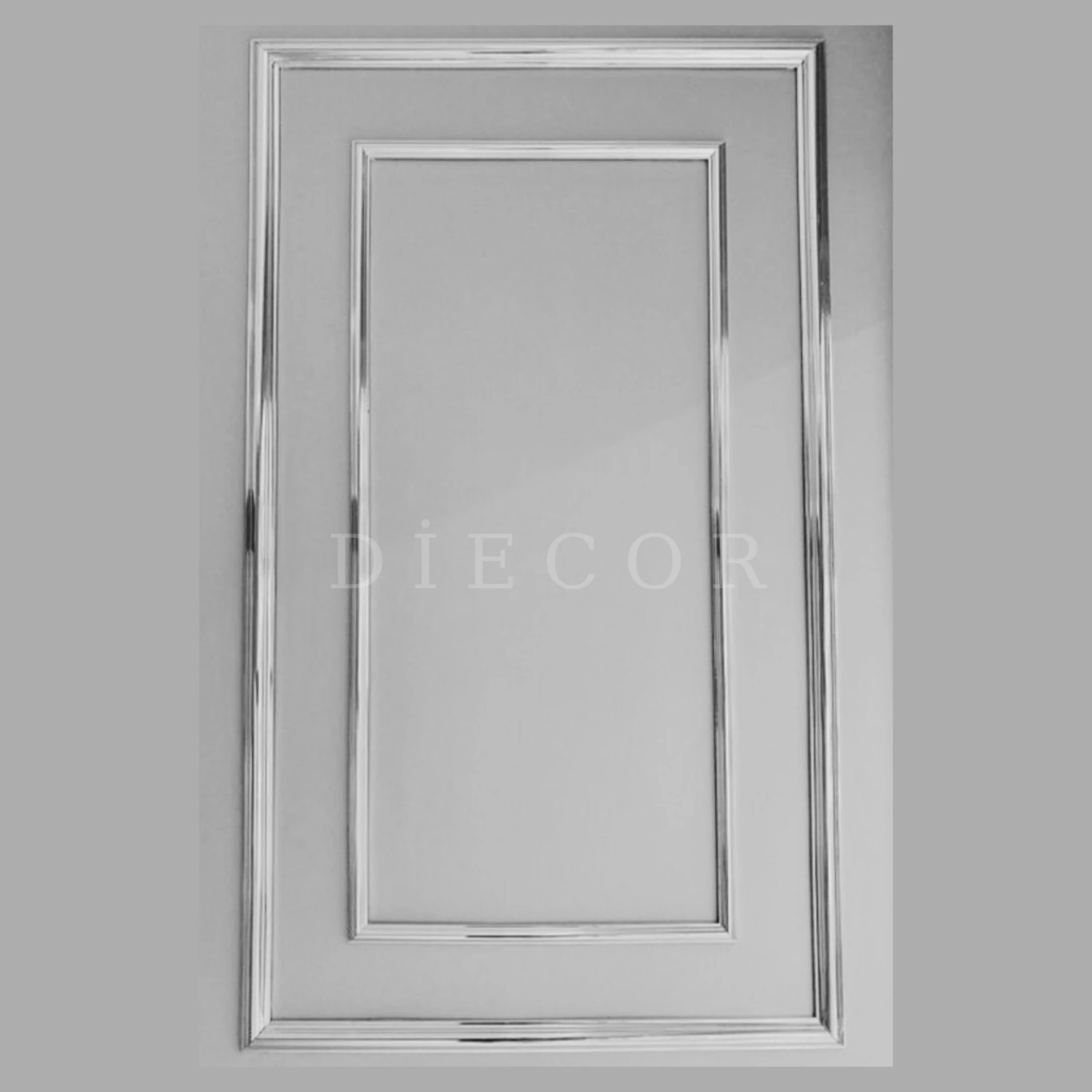 Dekoratif Polistren 20 Adet 4 cm Gümüş Duvar Çıtası