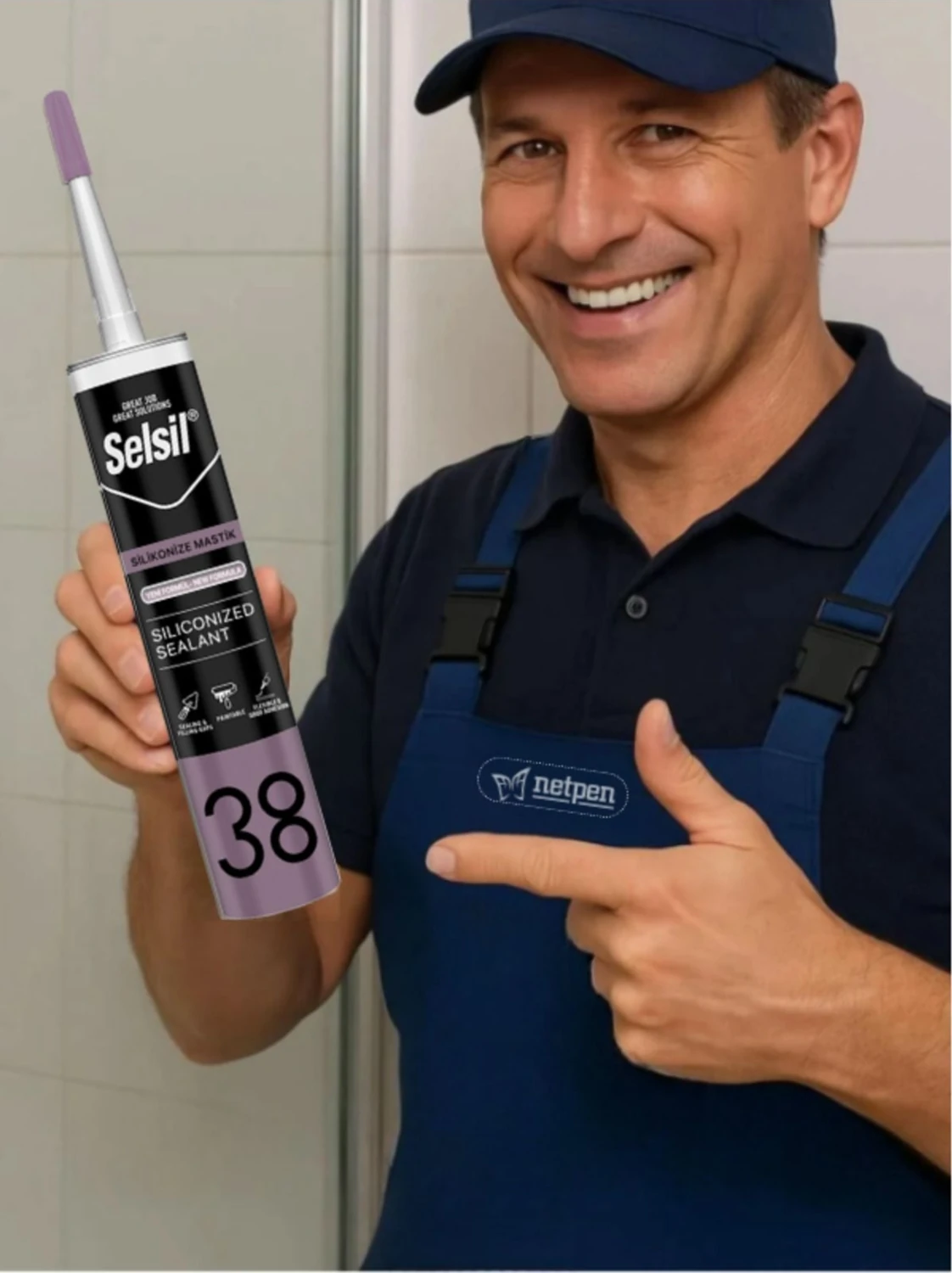 Silikonize Mastik 500 gr Antrasit Gri (5 Adet),alüminyum Tabanca