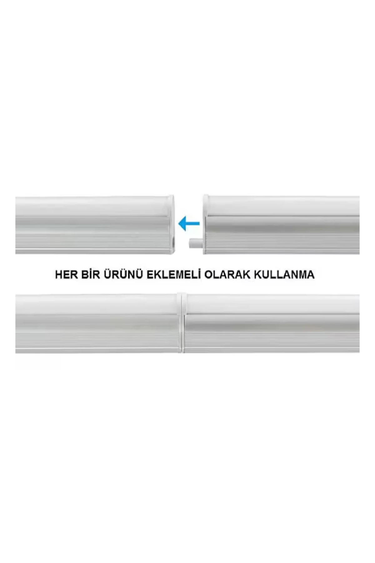 Mutfak Tezgah Ve Dolap Altı Led Işık Aydınlatma 60 Cm 3200k Renk Eklenebilir Anahtarlı Tak Çalıştır
