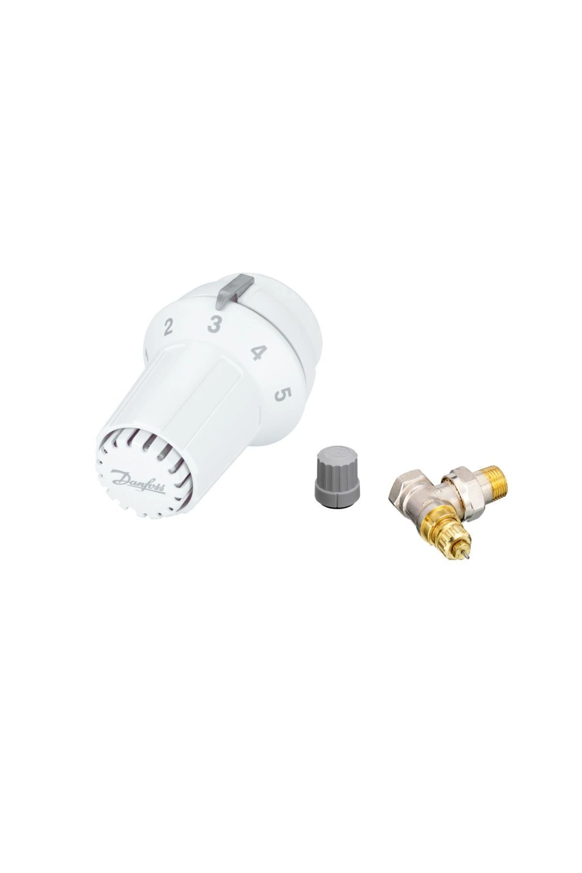 1/2" Köşe Tip Termostatik Radyatör Vana Takımı