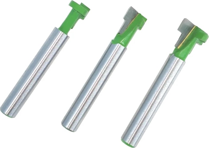 6mm Shank 1 Adet 9.52MM 1 Adet 1/4 "şapk 6.35MM T-Yuvası Kesici Yönlendirici Bit Seti Altıgen Cıvata Anahtar Delik Uçları T Planya Freze Kesici Ahşap Ağaç Işleme Için MC01190 (Yurt Dışından)