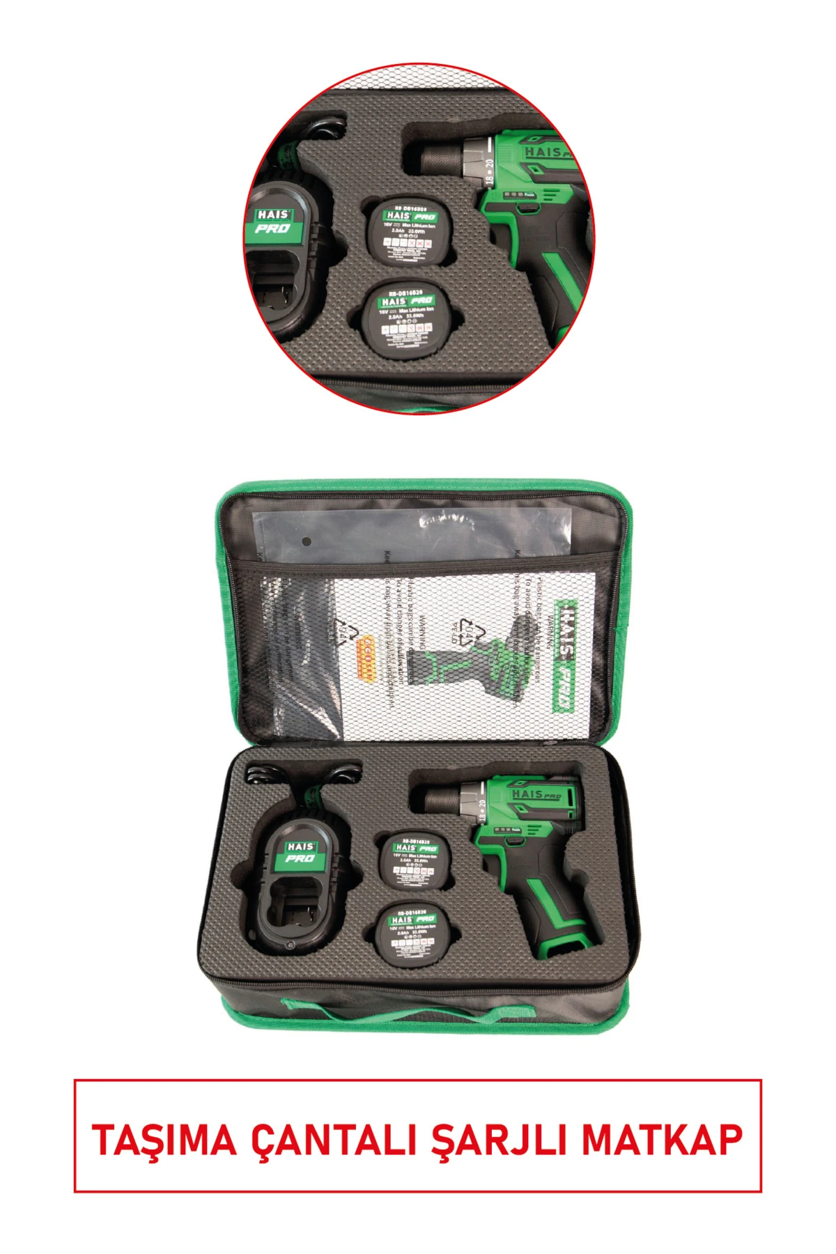 Pro Şarjlı El Matkap Seti | Güçlü, Hafif ve Ergonomik Tasarım