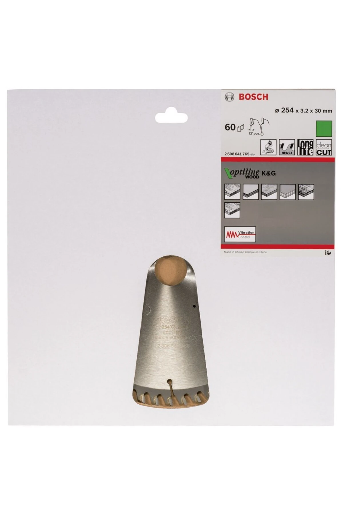 - Optiline Serisi Ahşap için Daire Testere Bıçağı 254*30 mm 60 Diş