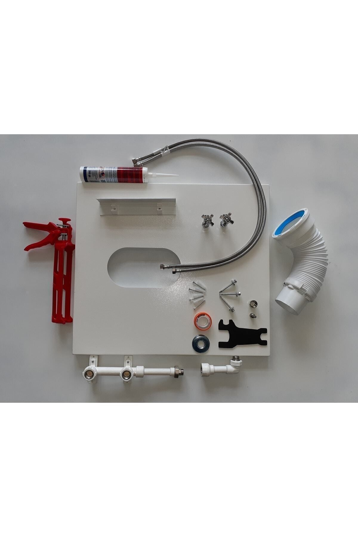 Klozet Montaj Aparatı Ve Musluk Seti /paslanmaz Çelik/su Giderli