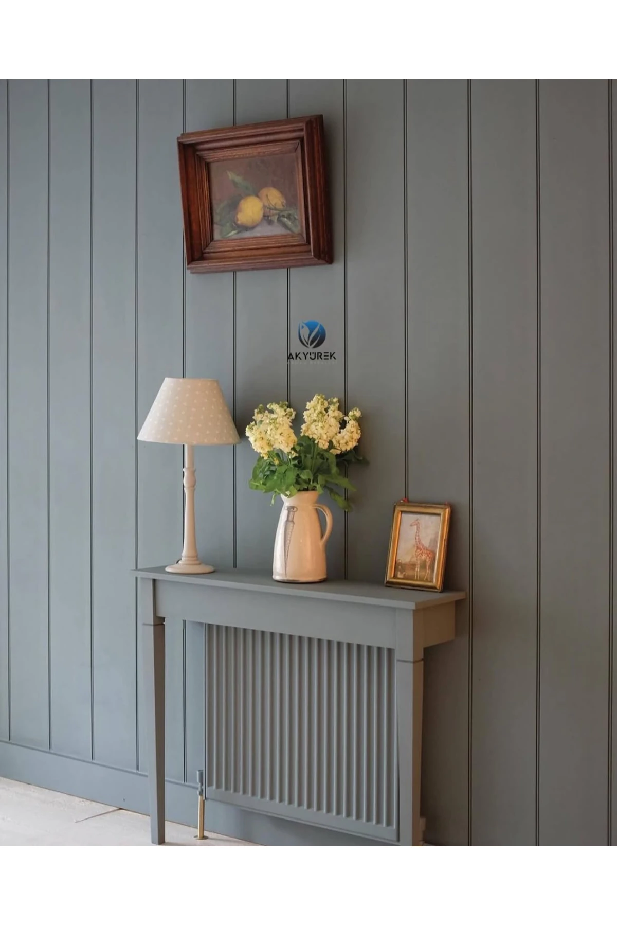 AKYÜREK  LB 3786 MODEL SUPRAMAT ZAMANSIZ GRİ DEKOR PROFİL DUVAR KAPLAMA PANEL LAMBRİ