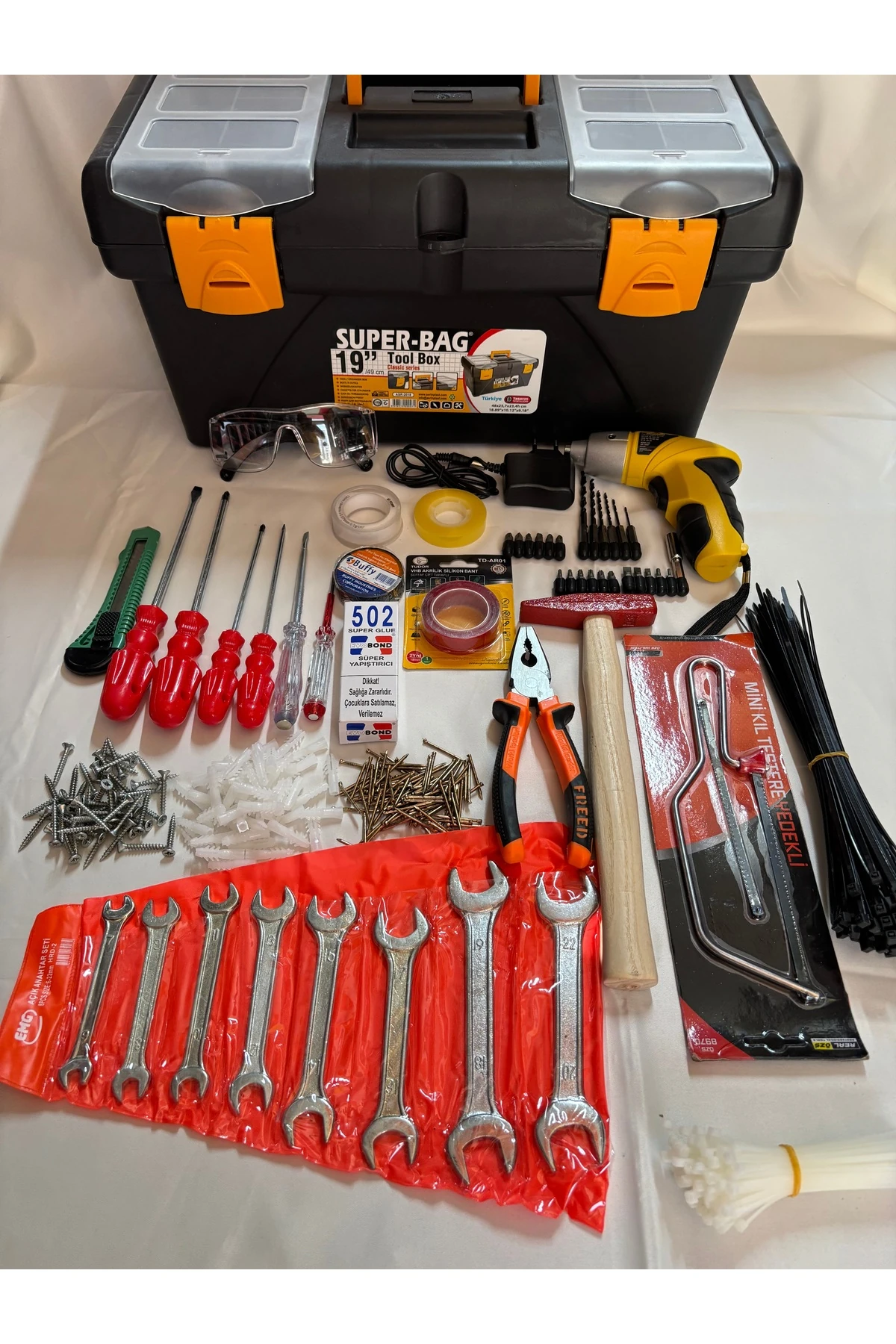 454 PARÇA DOLU TAKIM ÇANTASI AVADANLIK TAMİR SETİ