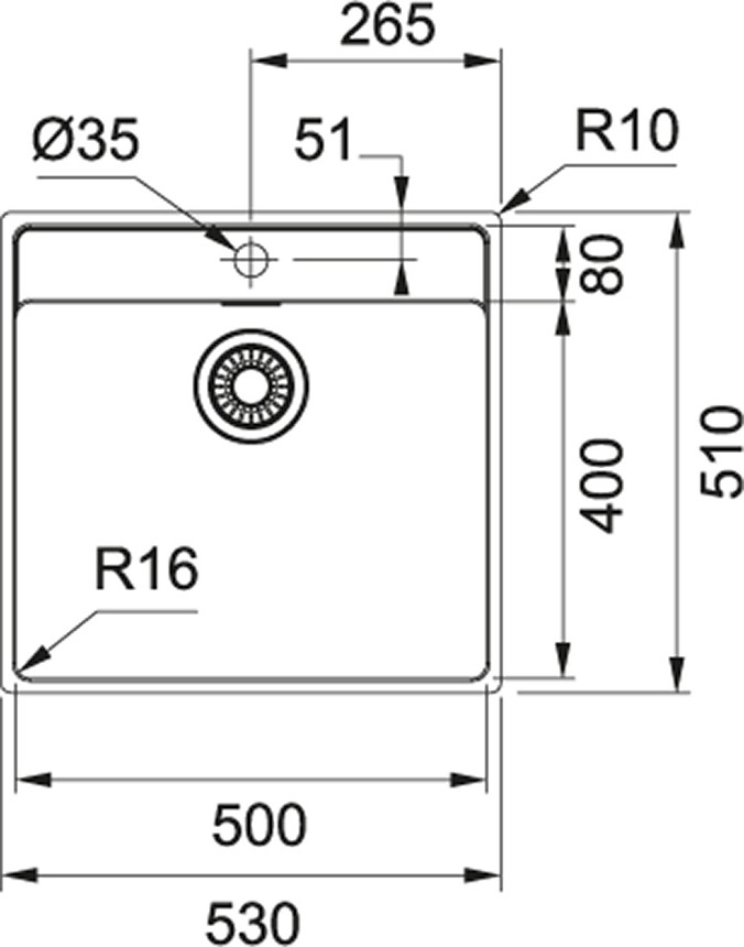 Maris Mrx 210-70 Tl Paslanmaz Çelik Evye