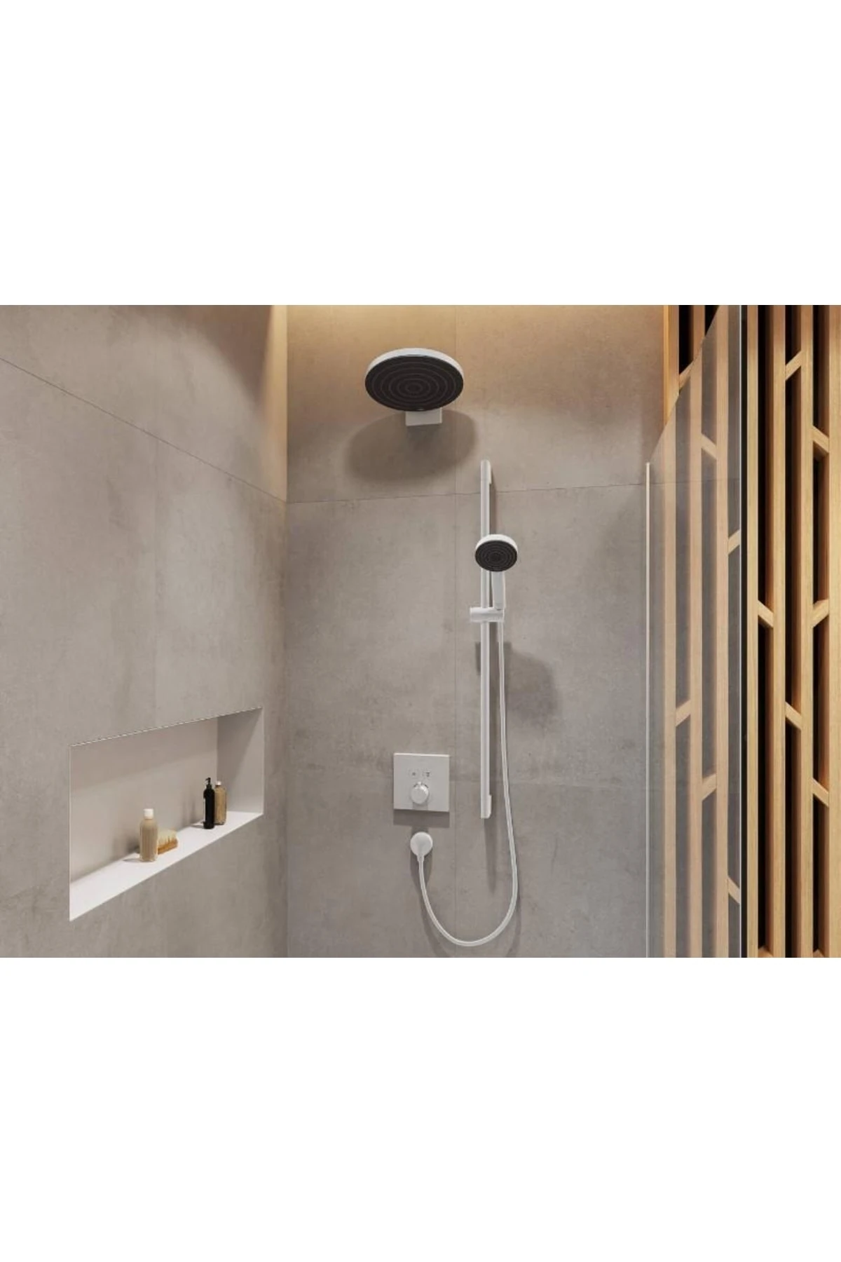 Pulsify Duvar Bağlantısı Tepe Duşu 260 Beyaz 24149700