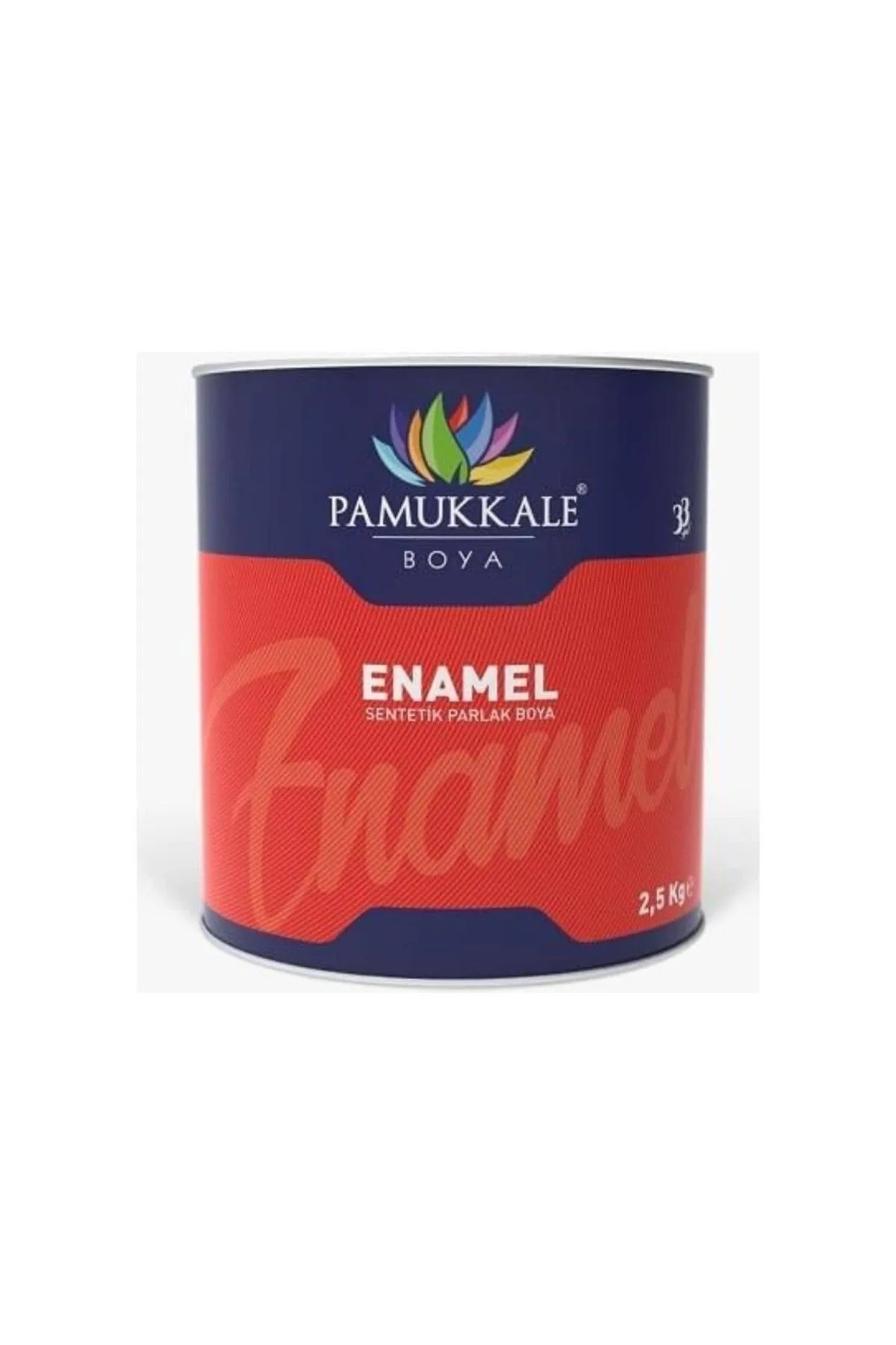 PAMUKKALE Enamel Sentetik Parlak Boya Gümüş Gri 7135 2,5 Kg