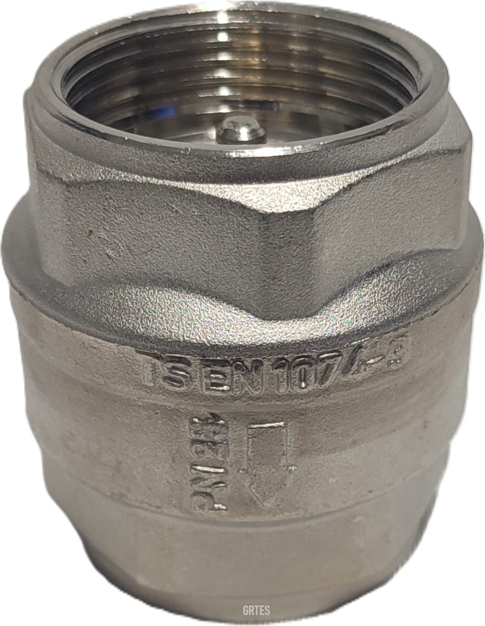 (2'li Paket) 1" DN25 Sarı/krom Dik Çekvalf - Vertical Check Valve