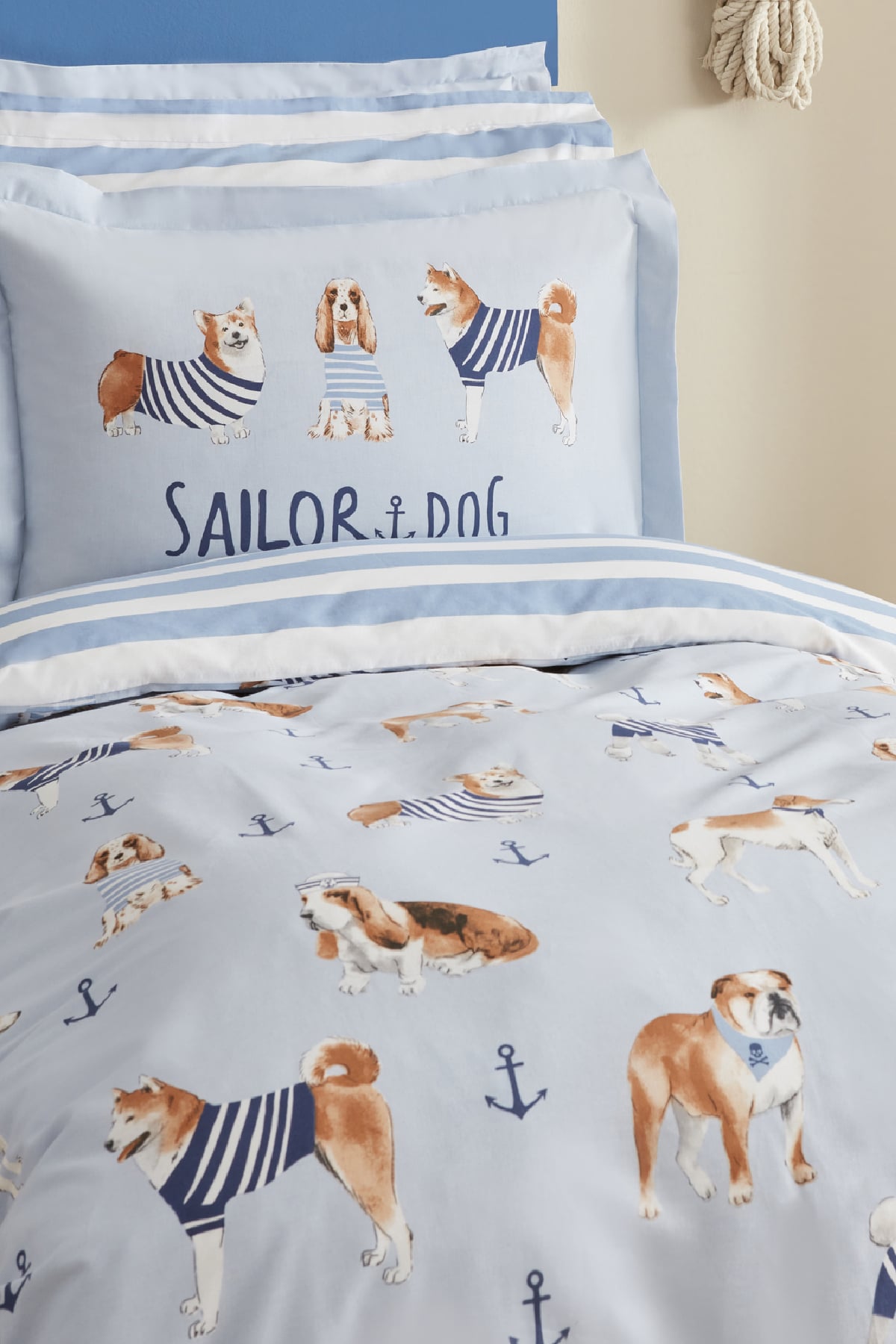 Young Sailor Dog Tek Kişilik Nevresim Takımı