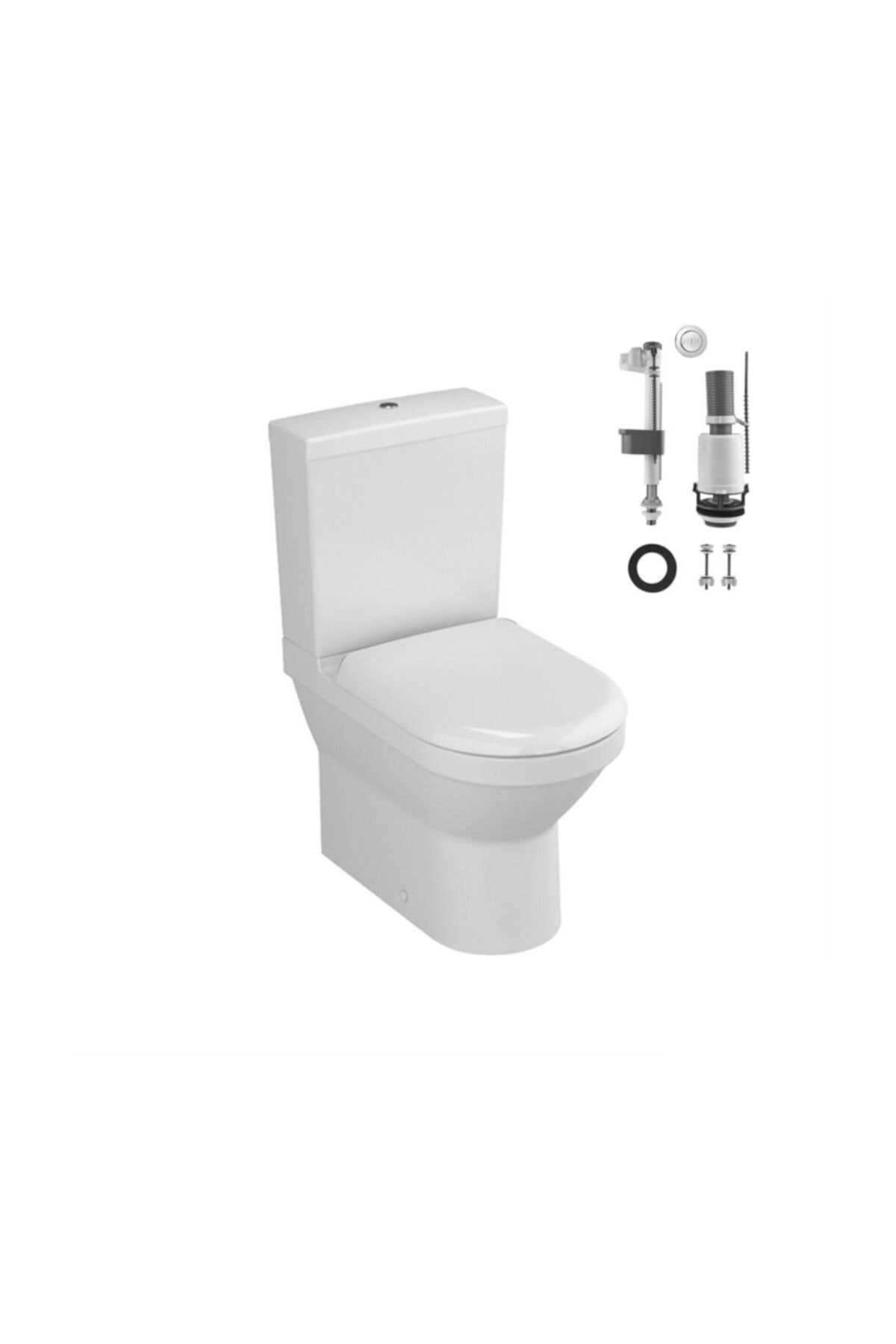 S50 Klozet Takımı+soft Kapak+basmalı Iç Takım