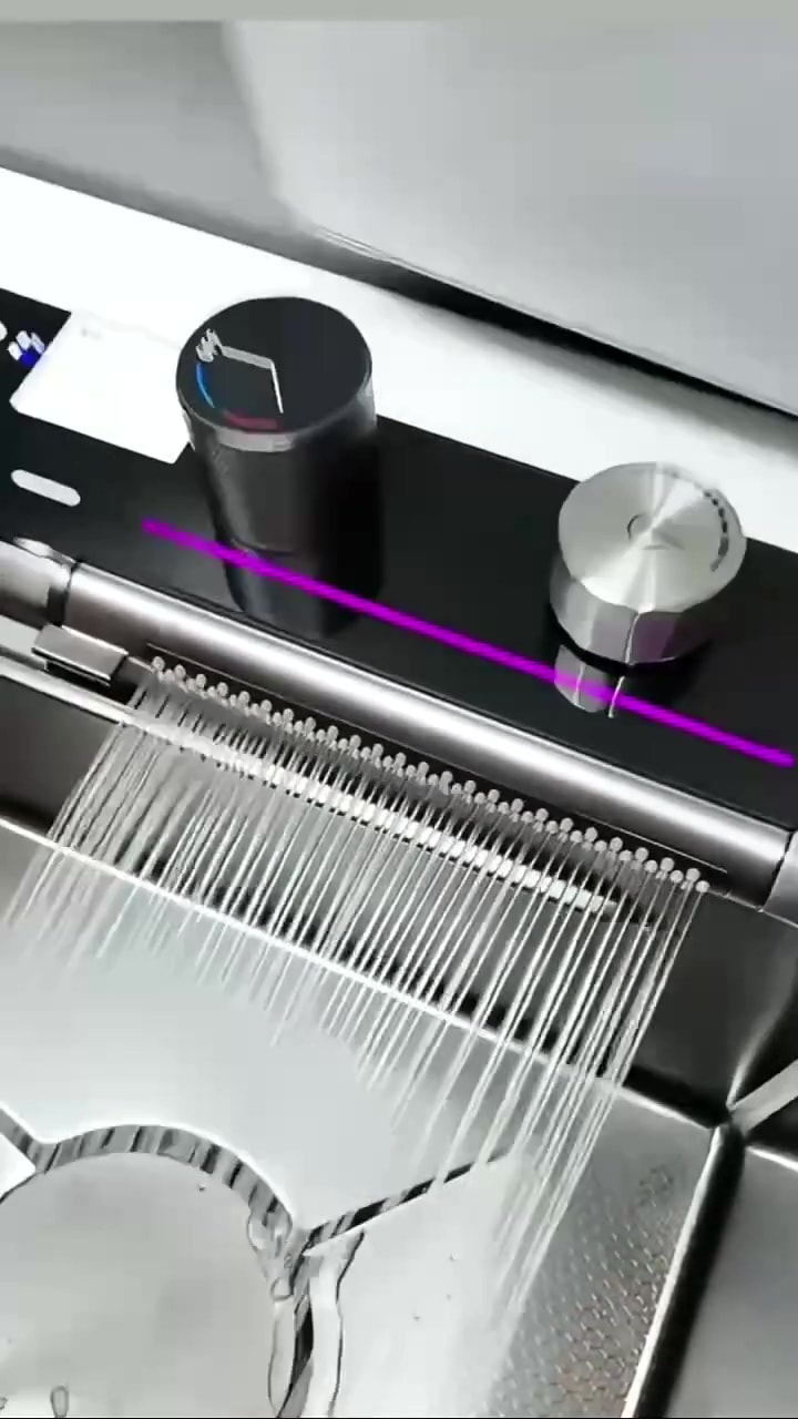 7 Tuşlu Akıllı Teknolojik Eviye Seti 304 Paslanmaz Yeni Model Fonksiyonel Mutfak Evyesi