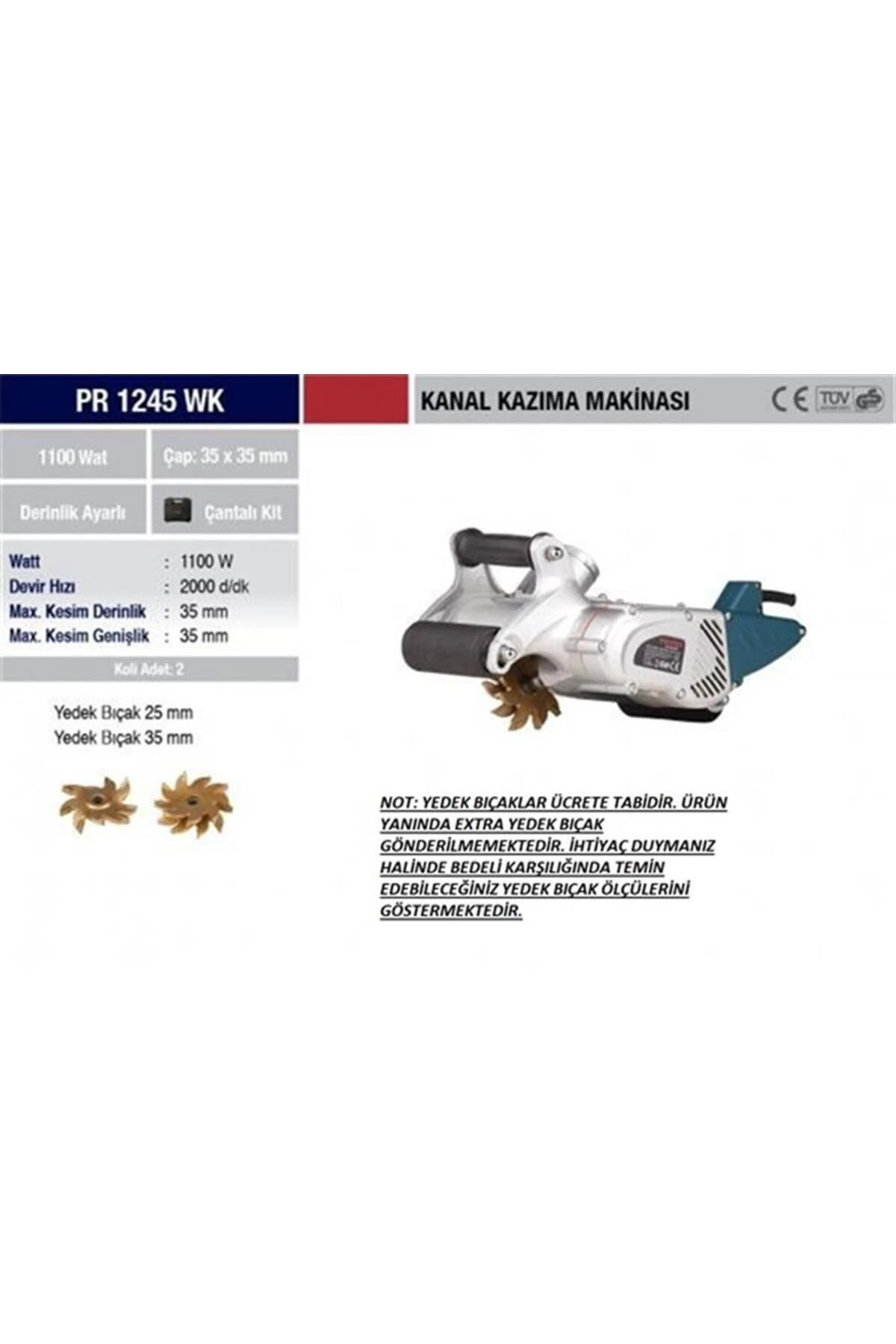 PR1245 WK KANAL KAZIMA MAKİNASI