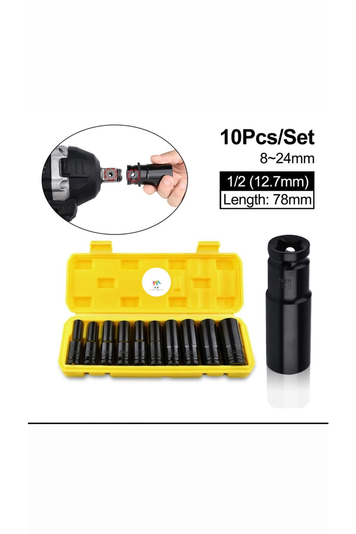 10 Parça Darbeli Lokma Takımı Seti 1/2 Munchen Marka