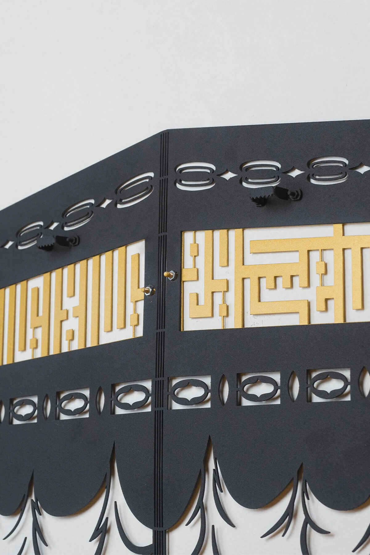 3 Boyutlu Kâbe-i Şerif Metal Islami Duvar Tablosu - Kabe Tablosu - Dini Tablolar - Wam121