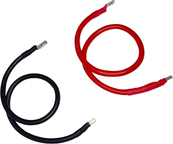Spower Akü ile Mppt Yada Pwm Ara Bağlantı Kablosu 16 mm Bakır 100 cm (2 Adet) Siyah ve Kırmızı