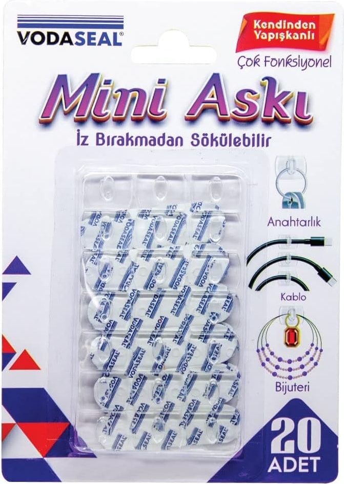 Vodaseal Mini Şeffaf Askı 20 Li Paket