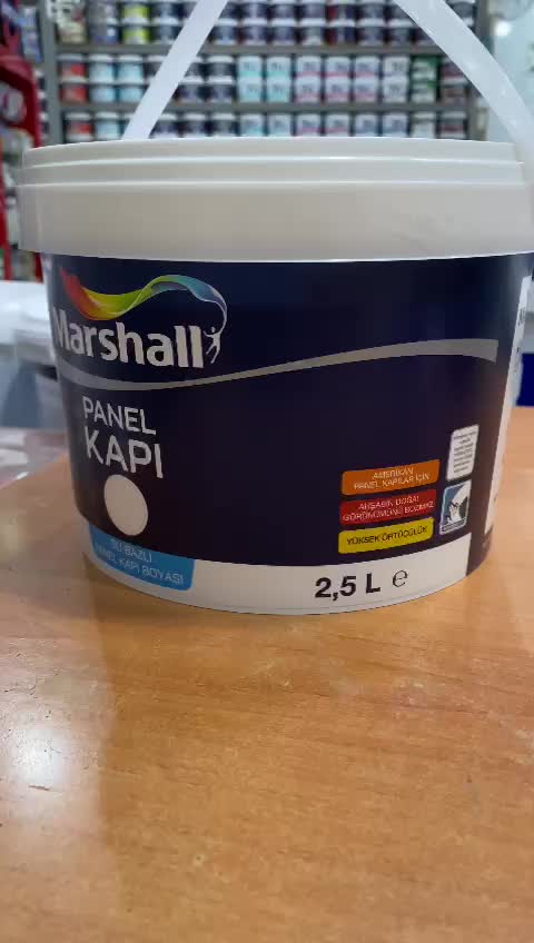 Su Bazlı Panel Kapı Boyası 2.50 Lt - Yeni Plastik Ambalaj - Kül Bulutu -