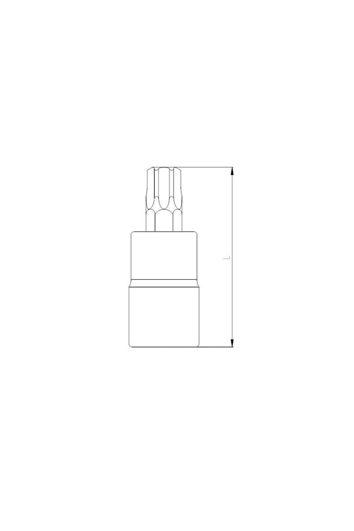 İZELTAŞ Lokmalı Star Torx Uç 1/2'' T25