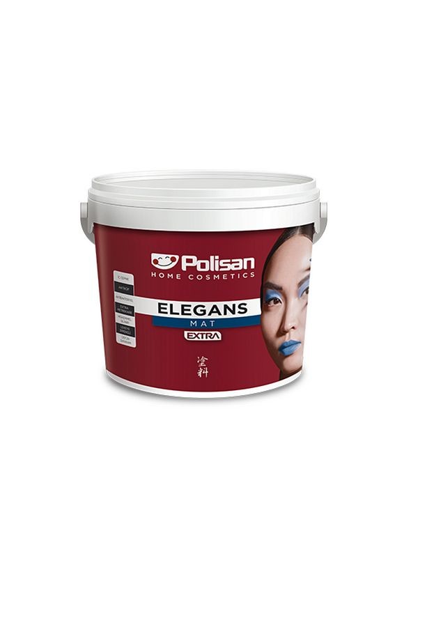 Elegans Extra Mat Iç Cephe Duvar Boyası Silinebilir 15 L Sakin Gri