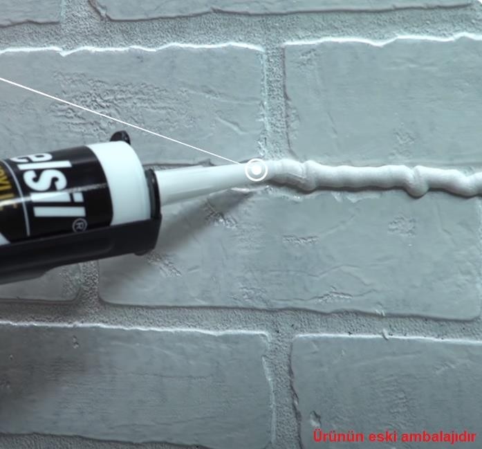 Yağmura Dayanıklı Silikonize Mastik Kahverengi 485 Gr. - 5 Adet