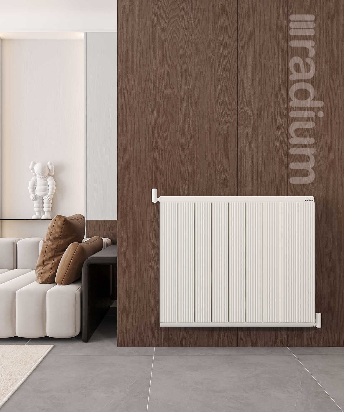 Alüminyum Radyatör 600X1500 mm Nilüfer Beyaz