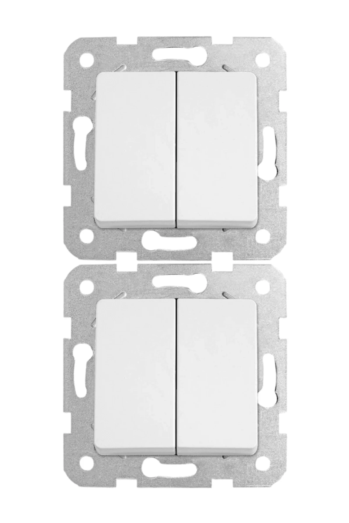 Viko Linnera Komütatör Beyaz 90440002 (Çerçeve Dahil) (2 Adet)