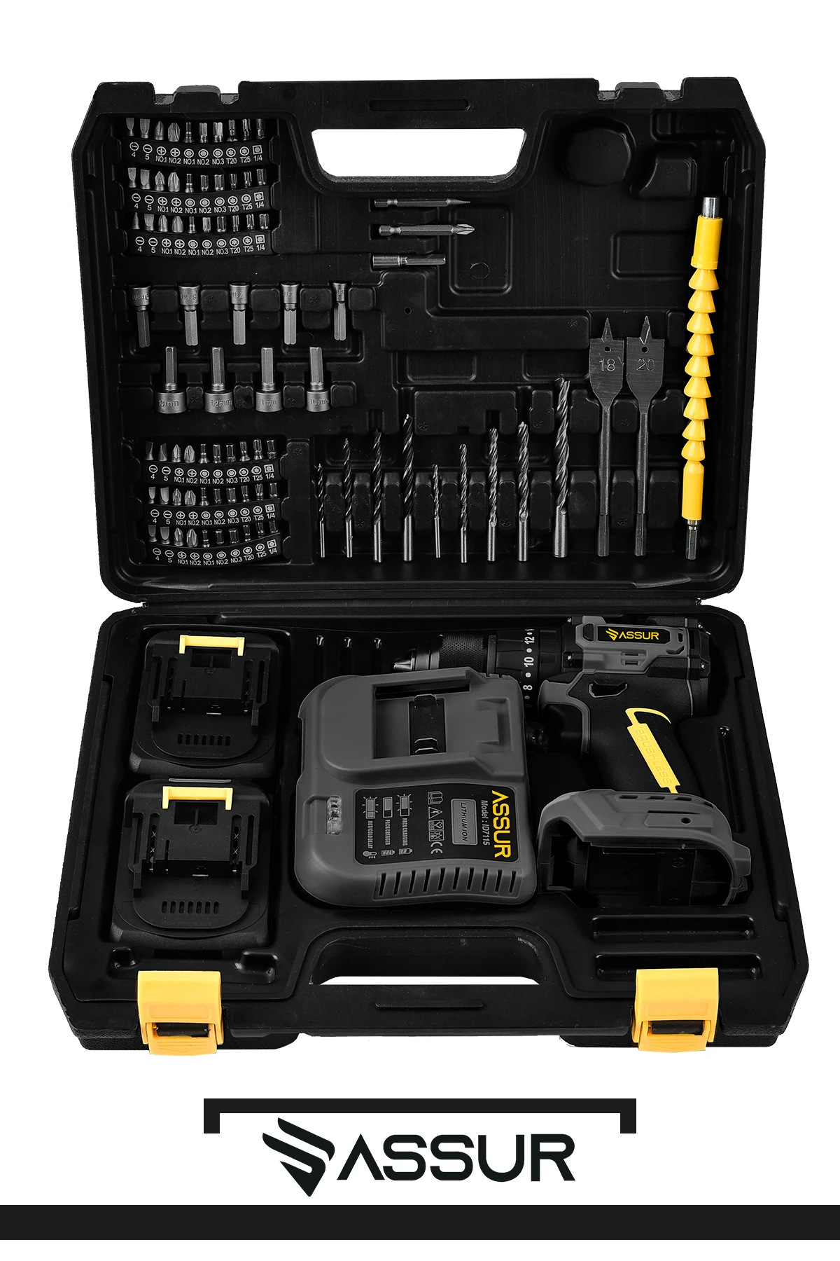 ASSUR 21v Çelik Mandren Kömürsüz Motor Darbeli Şarjlı Matkap Vidalama