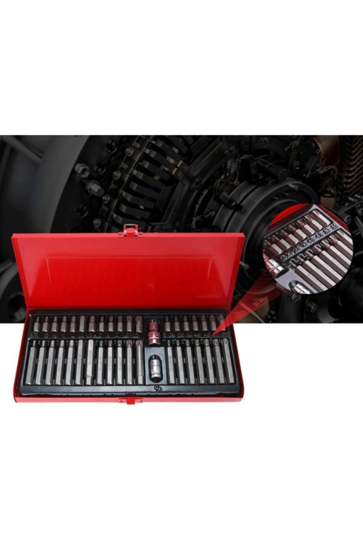 40 Parça Çok Fonksiyonlu Krom Bits Tutucu Soket Set