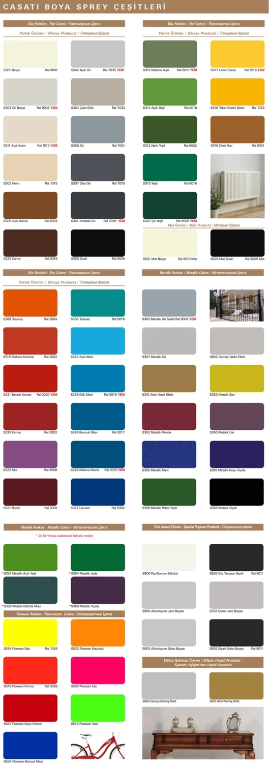 Casatı Sprey Boya S321 Bordo 400 Ml