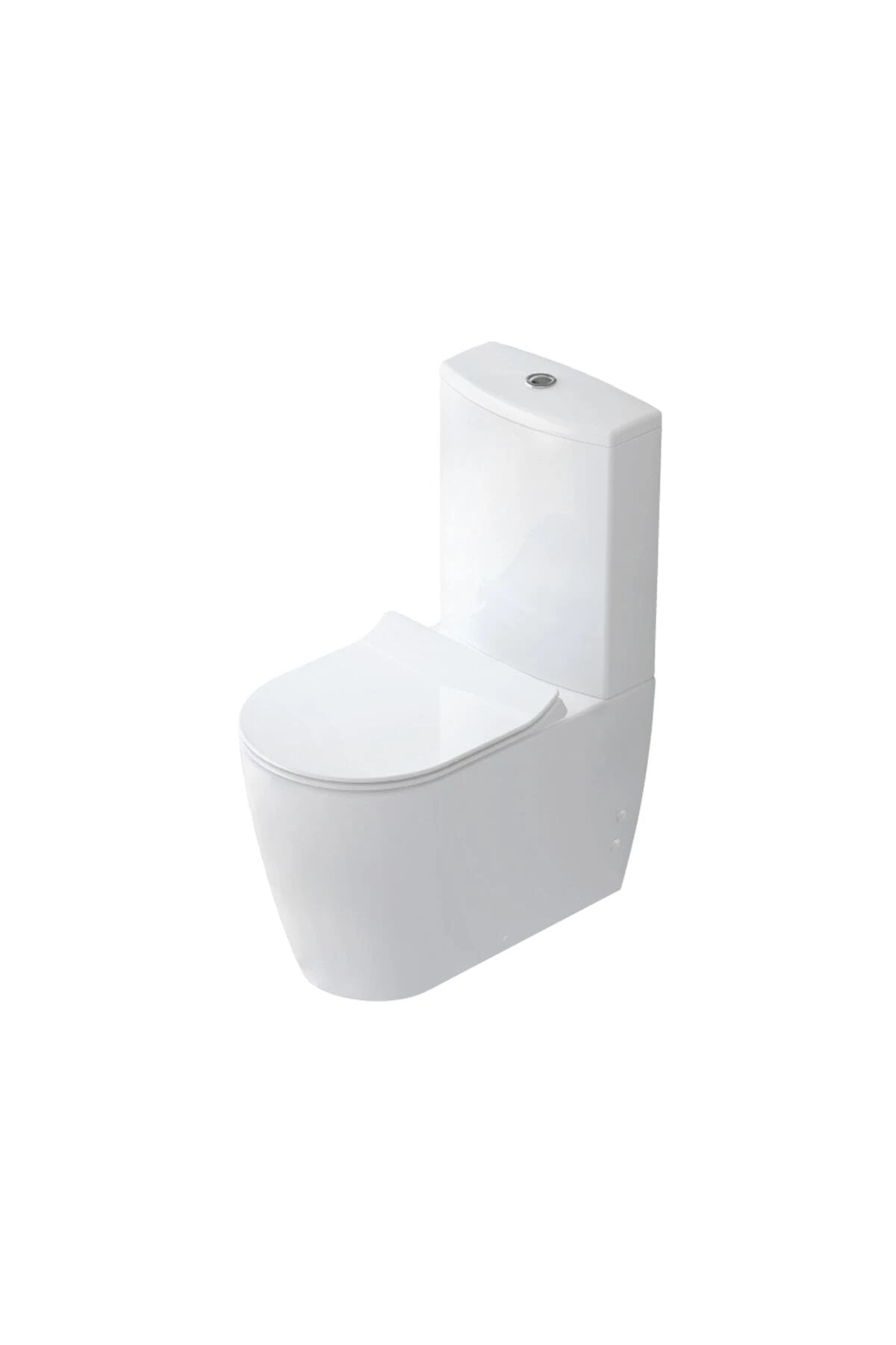 Halley Duvara Sıfır Klozet Rezervuar, Çift Kademeli İç Takım,İnce Yavaş Kapanır Klozet Kapağı. Beyaz