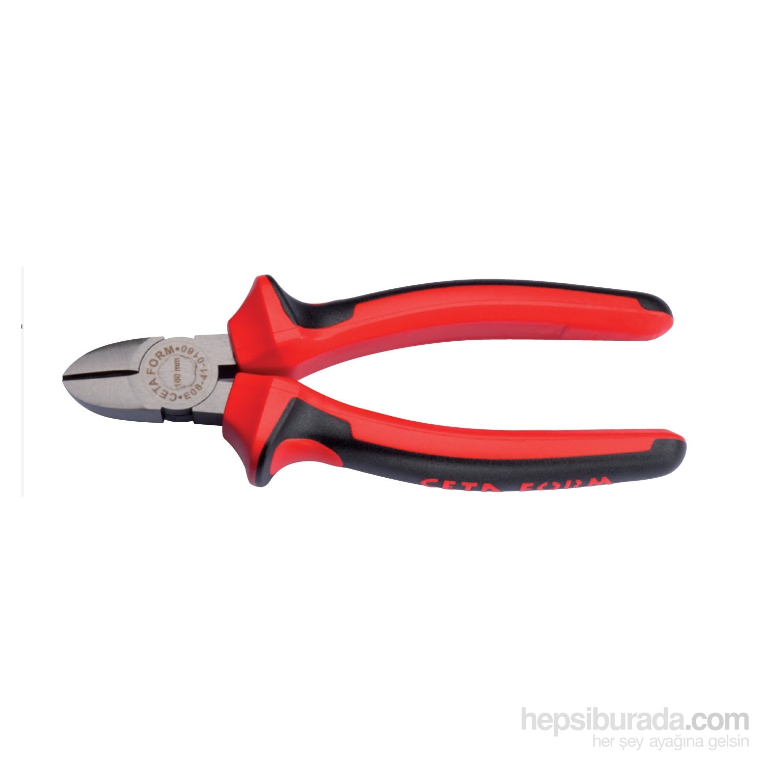E06-41-0180 Yan Keski Taşlanmış Yüzey Yumuşak Sap 180Mm