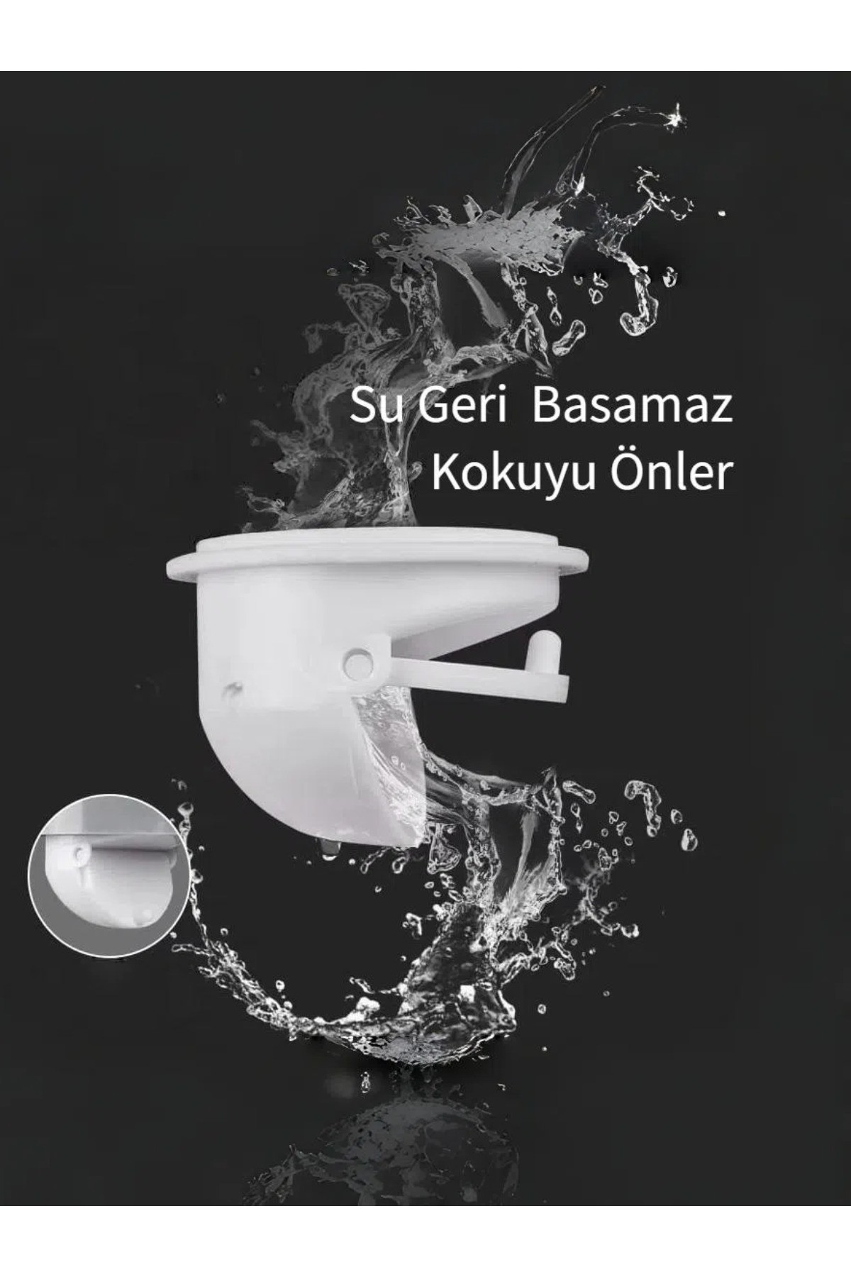Lüks Pop-up Lavabo Eviye Gider Sifonu Basmalı Taslı Körüklüdür