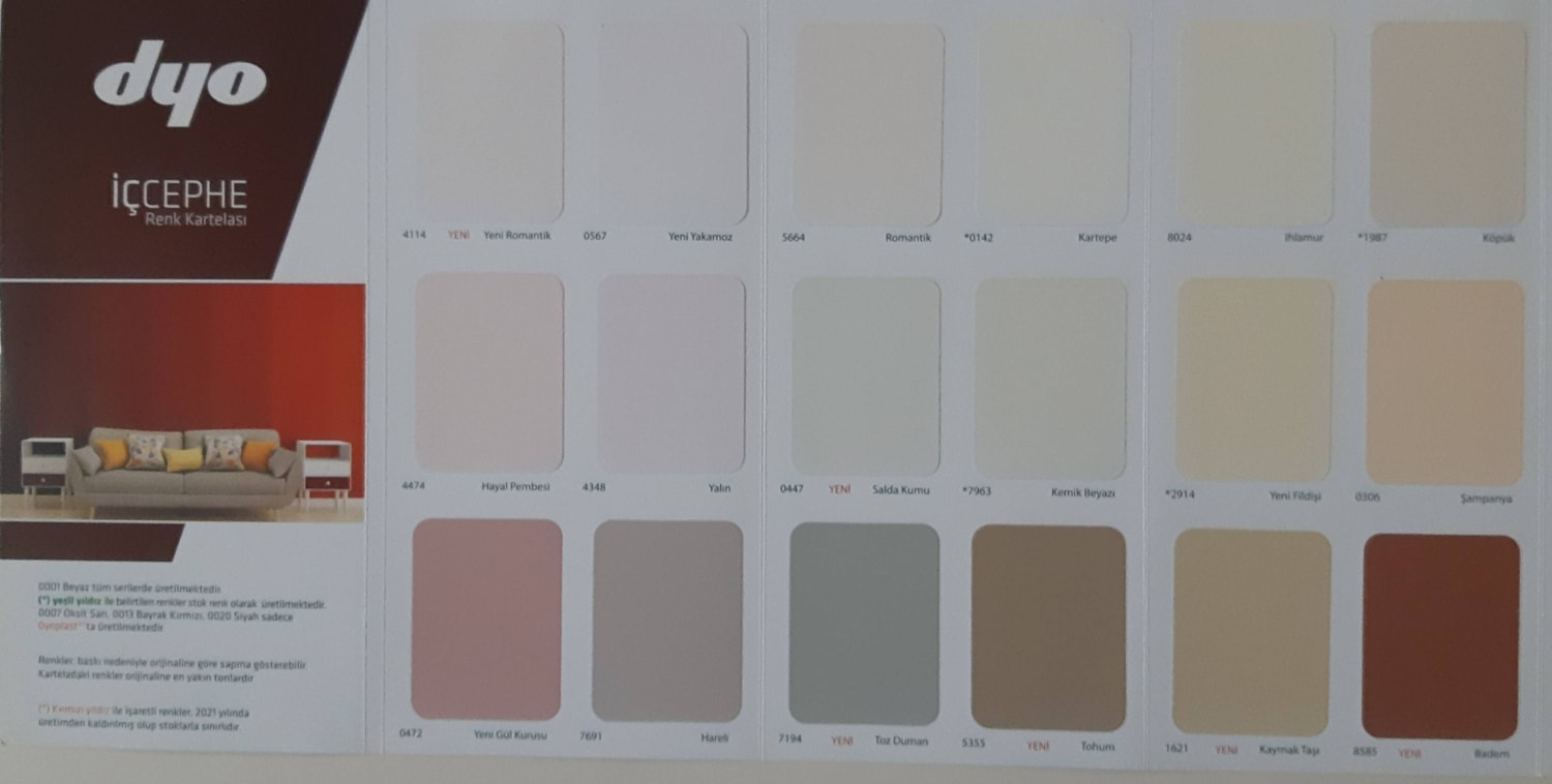 Dinamik Silikonlu Ipek Mat Iç Cephe Duvar Boyası