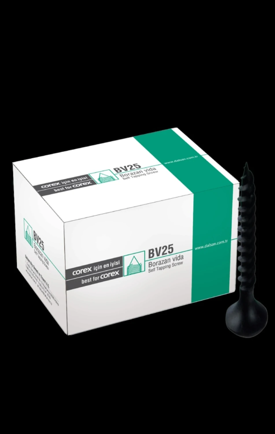 DALSAN Borazan Vida BV25 corex için en iyisi 3,5×25 Sivri Uç 1000 Alçıpan Vidası