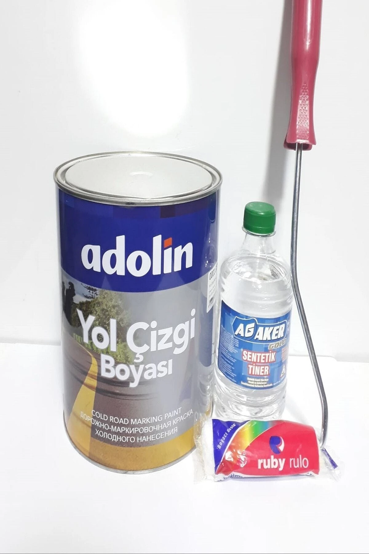 Yol Çizgi Boyası 3 Kg 3 Parça Boyama Seti Beyaz