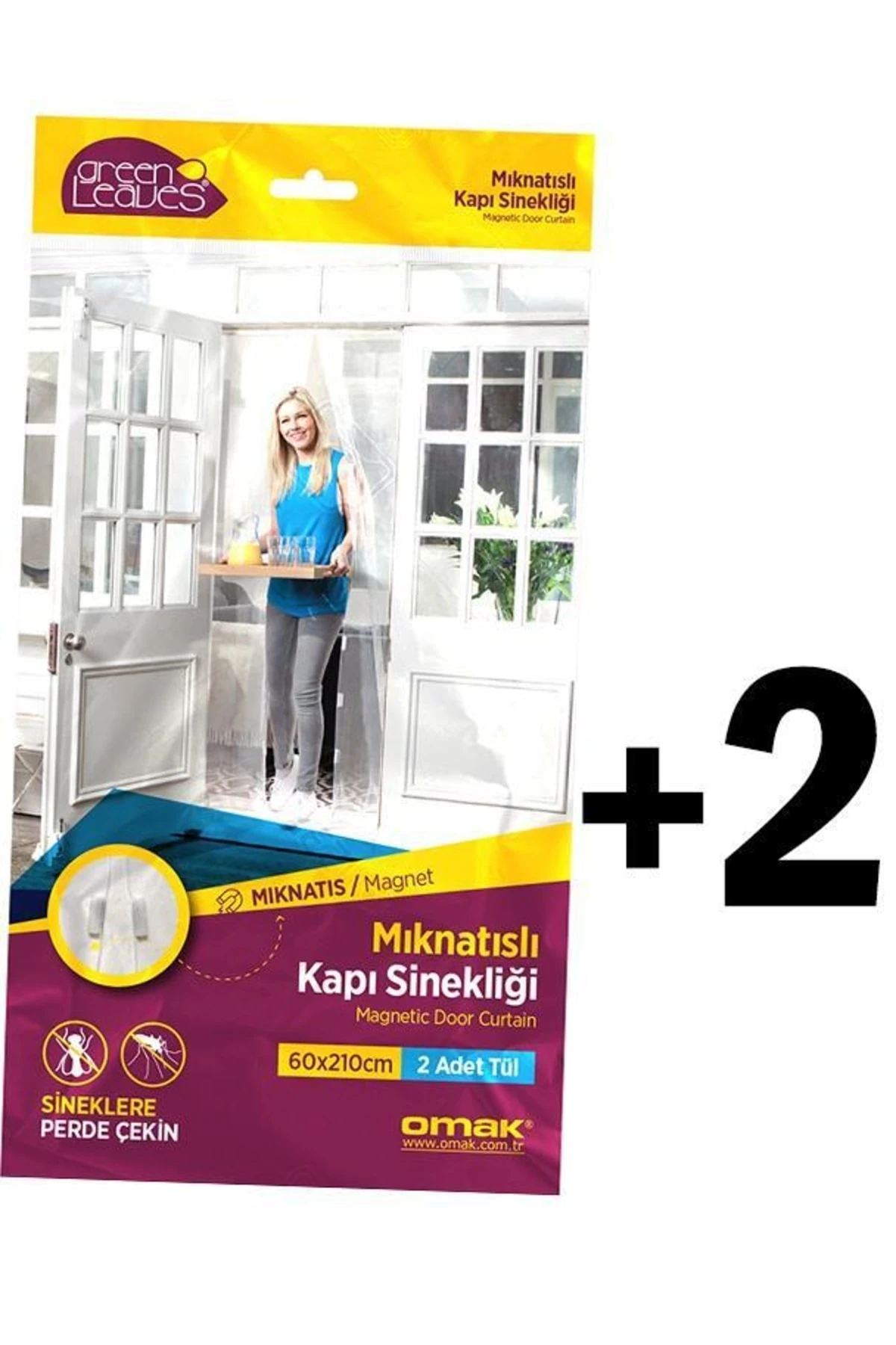 5 Li Paket Mıknatıslı 2 Adet Kapı 3 Adet Pencere Sinekliği Tülü Paketi