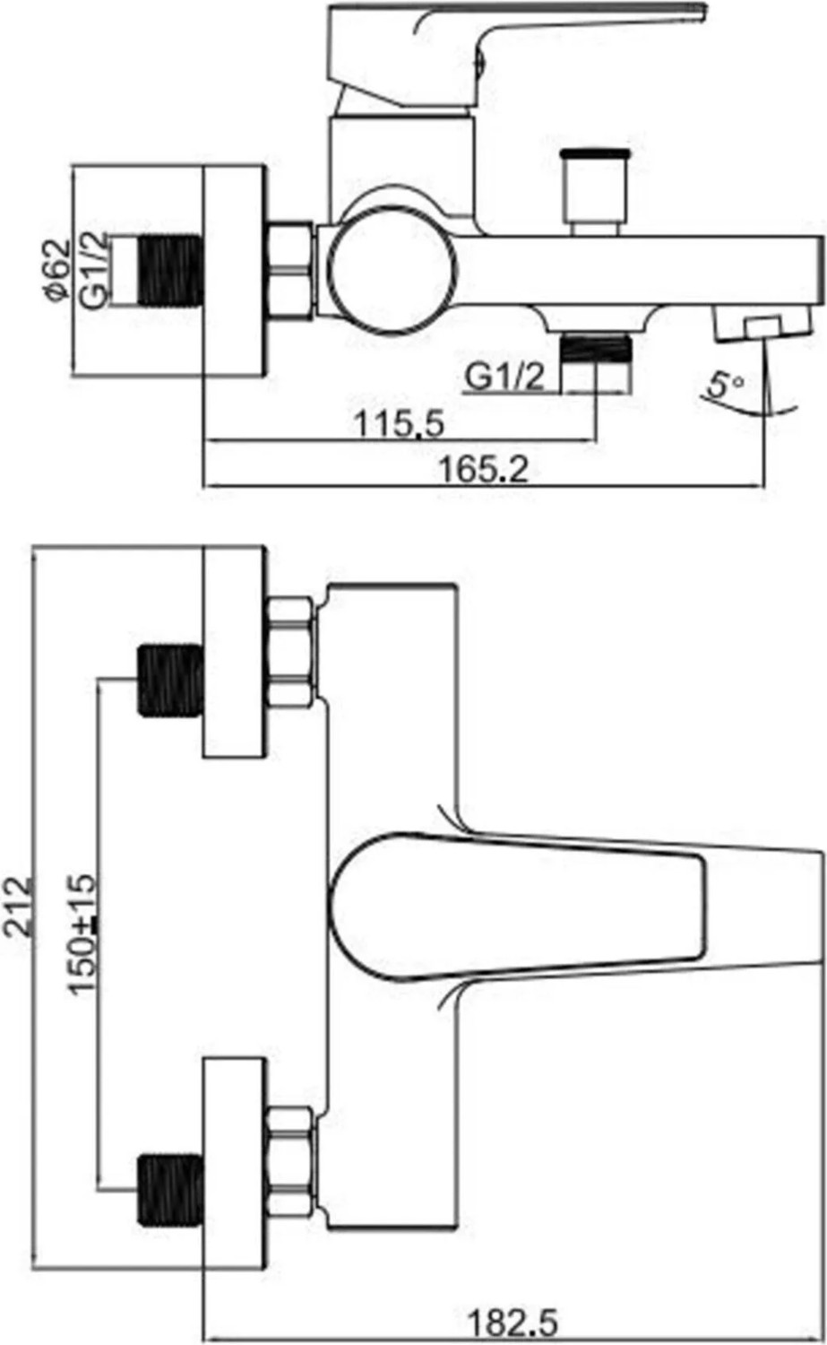 SR2510 Sharp Banyo Armatürü Siyah