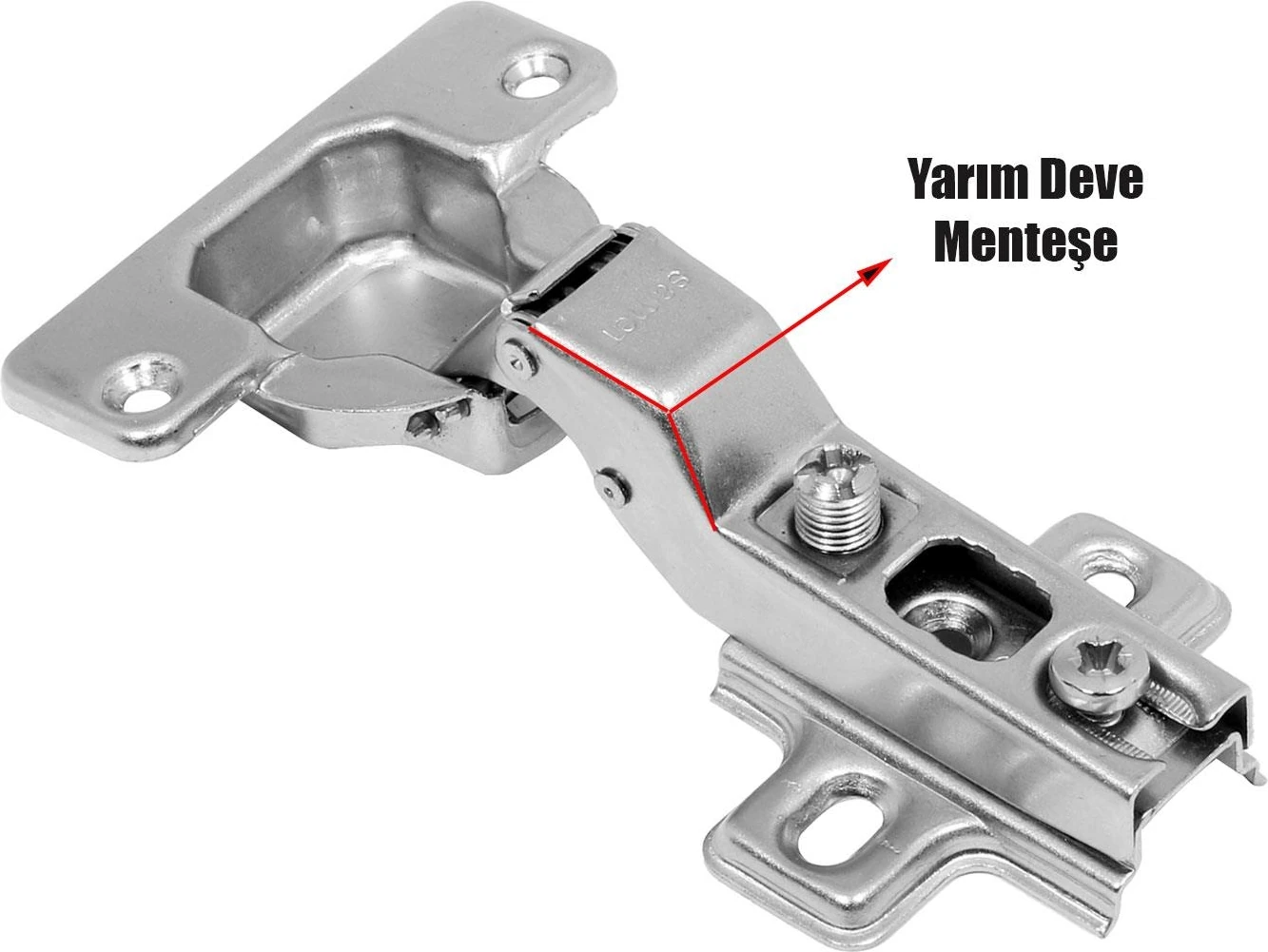 Star Mobilya Dolap Kapak Menteşesi Yarım Deve Tas Mentese (1 Çift)