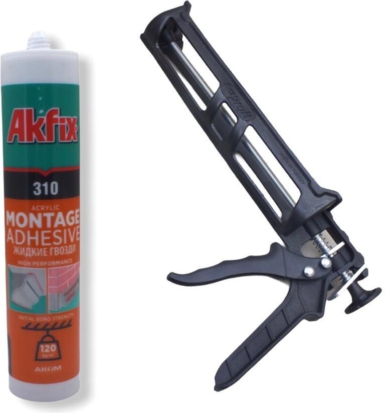 Kartonpiyer & Stropiyer Yapıştırıcı Beyaz 310 ml Silikon Tabancası