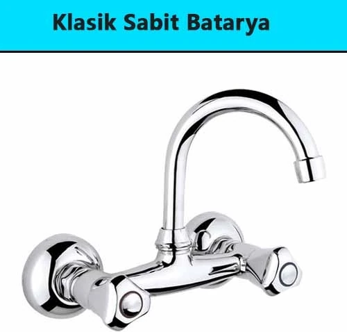 Klasik Sabit Banyo Mutfak Lavabo Batarya
