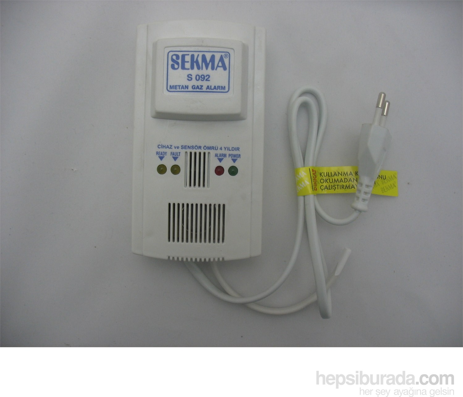 Metan Gaz Alarmı Yüksek Performanslı Sensör ile Güvenli Algılama 220V