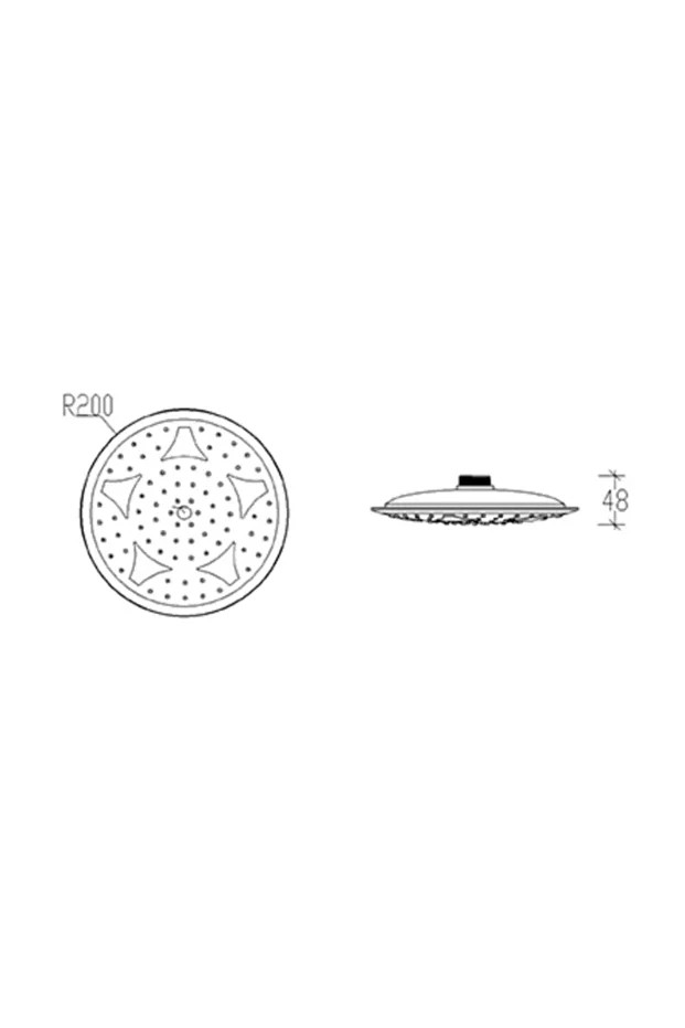 Banyo Tondo Duş Başlığı 55210